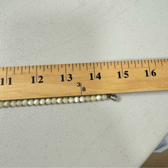 Vintage Cream Natural Stone Beaded Chocker Necklace - Picture 5 of 7